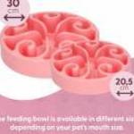 Eat Slow Live Longer Original Habzsolásgátló Tál rózsaszín 2 méretben - L: 30 cm - Dogledesign fotó