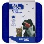 Eat Slow Live Longer Lick Mat Wave 5 színben - Kék - Dogledesign fotó