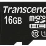 Transcend 16GB MicroSDHC Class 10 memóriakártya fotó