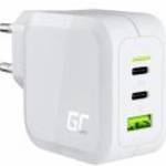Green Cell GC PowerGaN 65 W töltő (2x USB-C tápellátás, 1x USB-A kompatibilis a Quick Charge 3.0-val fotó