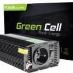 Green Cell Autós Inverter 12V-ról 230V-ra (feszültség növelő) 300W/600W, Tiszta szinuszhullám INV05D fotó