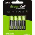 akkumulátor / akku 4x AA HR6 2600mAh GR01 - Green Cell fotó
