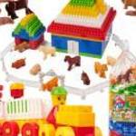 DIPLO Farm nagyméretű gyermek építő műanyag kockakészlet - 292db fotó