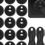 15 db-os aljzatvédő takaró (fekete) - Ruhhy fotó