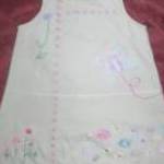 NEXT hímzett hátul gombos vászon ruha 3 - 6 hó / 62 - 68 cm 8 kg fotó