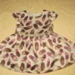 Loknis aljú levélmintás ruha Baby 6-9 hó / 68 - 74 cm fotó