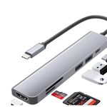 Qhou USB C -> USB 3.0, USB 2.0, USB C, SD és TF kártya, HDTV átalakító fotó