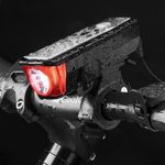 Multifunkciós, napelemes kerékpár világítás fotó