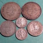 Ezüst érmék lot - Kossuth 5 Forint, Svéd korona, One dime, Quarter dollar fotó