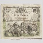 1863. január 15. 10 Gulden korabeli hamisítvány fotó