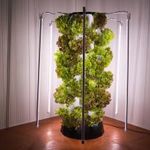 Hidropónikus termesztő torony LED termesztő fényekkel (80 növényhely) fotó