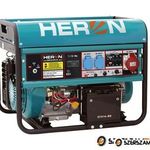 HERON 8896420 Benzinmotoros, önindítós áramfejlesztő, generátor, 3 fázis, 6000VA fotó