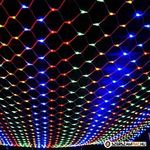 200 izzós színes LED fényháló, 8 programos fotó