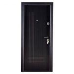Fém bejárati ajtó, Prestige 1 lux M41, gyöngyfekete, balos, 200 x 88 cm fotó