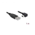 Delock USB kábel USB 2.0 USB-A dugó, USB mini B dugó 1.00 m Fekete 82681 fotó