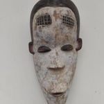 Fang népcsoport patinás fa maszk Gabon Afrika népművészet africká maska 735 dob 11 fotó