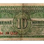 Csehszlovákia 10 Korona Bankjegy 1950 P69a fotó