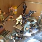 Makett gyűjteménybe Terepasztalhoz vitrinbe wehrmacht katonák 1: 35 fegyverek műanyag egyben eladó fotó
