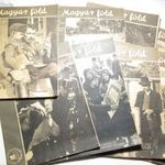 7 db. Magyar Föld újság, Világháborús időkből, 1943-as évből, látványos címlapokkal, érdekes cikkek fotó