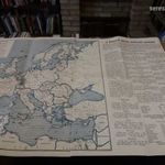 A Reggeli Ujság háborús térképe HÁBORÚ HÁBORÚS TÉRKÉP!! ANTIK fotó