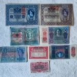 OMM koronasor: 1-10000, 1902-1918 (EF-F) | 8 db bankjegy fotó