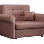 Corby 1 ággyá kihúzható ágyneműtartós karfás rugós fotelágy, rózsaszín - RKTX51192 fotó