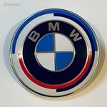 BMW ORIGINAL EMBLÉMA 82mm 50 Anniversary fotó