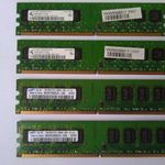 Szumma 4GB DDR2 RAM 4x 1GB 2Rx8 PC2-5300U-555-12 RAM asztali gépbe fotó