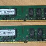 2x2 GB Kingston 800 MHz DDR2 RAM KVR800D2N6K2/4G KiT fotó