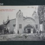 Képeslap, Pécs, országos kiállítás , Kertész Tódor sport ház, pavilon, 1907 fotó