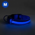 LED-es nyakörv - akkumulátoros - M méret - kék fotó
