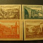 Thüringen használatlan* sor 1946 MI 112-115Y fotó