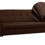 Tokió 4 ággyá kihúzható ágyneműtartós karfás rugós kanapéágy, barna - RKTX53671 fotó