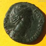 Római FAUSTINA I. .dupondius Ülő Aeternitas 10, 6 gr M02 fotó