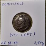 Balra néző!!! Domitianus denar Kr.u.: 79 ülő Vesta retrográd előlapi körirat Vezúv kitörése! 2, 63g fotó