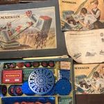 Antik gyermekjáték dobozában, a MARKLIN legendás 1013 -as szettje - Antik német Marklin játék fotó