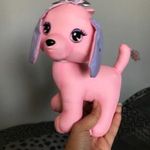 Pink lila Barbie kutya kutyus játék figura víz hatására mintás lesz a füle retro játék Mattel fotó
