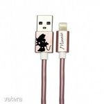 USB kábel Disney - Minnie Apple USB - Lightning (8Pin) 1 méter rozéarany fotó