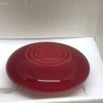 Ezüst gyűrű 9.6 piros üveg UFO fotó