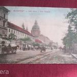 Budapest, Váci körút, üzletek, lovaskocsik, 1912. fotó