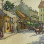 0O704 Járossy Gyula : Utcarészlet 1929 fotó