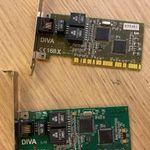 Raktárkisöprés! 2 darab DIVA 168X ISDN PCI kártya gyűjteményből akár 1Ft fotó