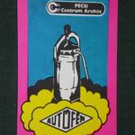 Kártyanaptár, Autófém ipari szövetkezet, Pécs Csentrum áruház , grafikai rajzos, kávéfőző , 1983, , R, fotó