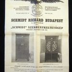Schmidt Richard féle keltetőgép reklámja fotó