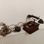 Antik telefon 1900-1915 ös évek készülék asztali fa dobozos 330 9095 fotó