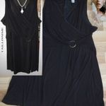 54/56 moletti alkalmi fekete nyári ruha_M: 144-164_nagy méretű csinos, rugalmas dekoratív ruha fotó