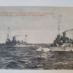 I.VH "Az SMS Monarch És a Budapest hadihajók" POLA BÉLYEGZŐS Képeslap! fotó