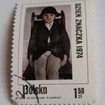 1974 Bélyegnap: Gyermekek a lengyel festészetben 1, 50 Zt fotó