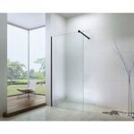 Mexen Walk-in zuhanyfal - fekete profil - 50 cm (850-050-000-70-00) fotó