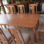 Masziv fa étkező garnitúra asztal székekkel a gyártótól fotó